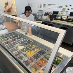 Poke Ice - The ingredients are always kept closed in a fridge unless they are building a bowl. Keeps it all fresh! My #1 poke place.