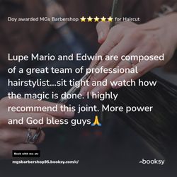 MG's Barber Shop - Reviews of staff and service