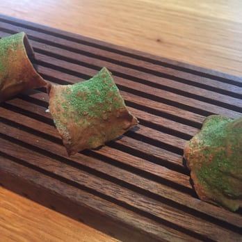 Commis - Bites from the kitchen! Celery root chip! - New American Near Me - Oakland, California Commis - Bites from the kitchen! Celery root chip! - New American Near Me - Oakland, California
