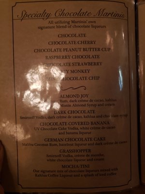Menu photo 3 Martini's On Water Street Peoria, IL