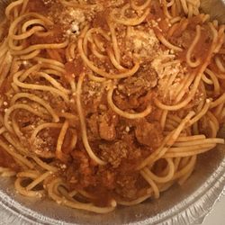 Papa D Pizza - Spaghetti with meat sauce