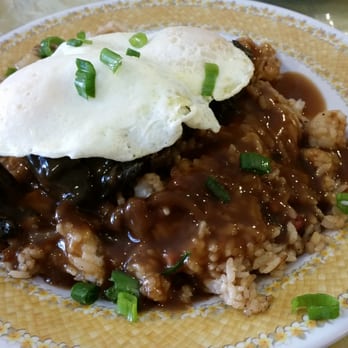 808 Grindz Cafe - Pork Lau Lau Moco....  super good. - Cafes Near Me - Lahaina, Hawaii