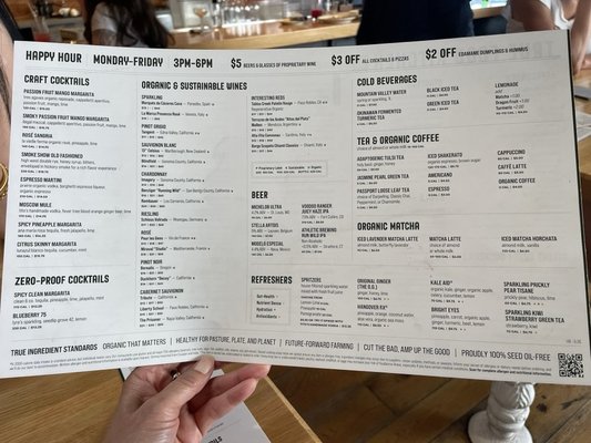 Menu photo 2 True Food Kitchen Palo Alto, CA Menu photo 2 True Food Kitchen Palo Alto, CA