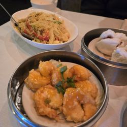 Mandarin Court - Rock shrimp tempura/Singapore noodle/pork bun just a few of the awesome dim sum items offered on Sundays
