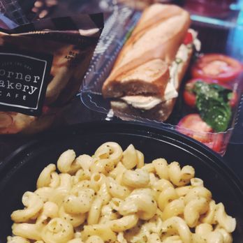 Corner Bakery Cafe - Tomato Mozzarella Sandwich & Pesto Cavatappi (no chicken) - Bakeries Near Me - Plano, Texas