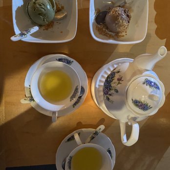 Prince Tea House - Green tea icecream, chocolate icecream, tea; IG: susanlamx - Desserts Near Me - Brooklyn, New York
