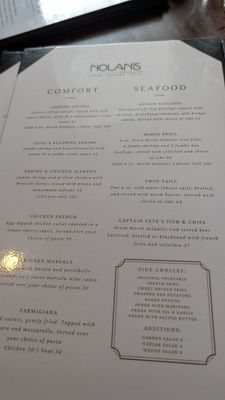 Menu photo 1 Nolan’s Canandaigua, NY