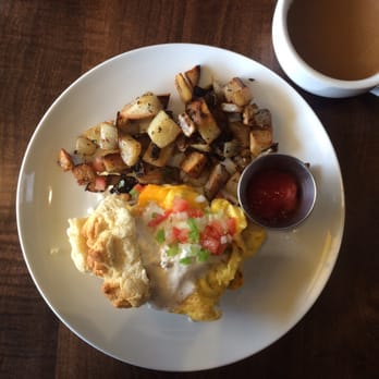 Twist Eatery - Jalapeño Cheddar Biscuit with potatoes! Delish!!!! - Breakfast & Brunch Near Me - El Segundo, California Twist Eatery - Jalapeño Cheddar Biscuit with potatoes! Delish!!!! - Breakfast & Brunch Near Me - El Segundo, California