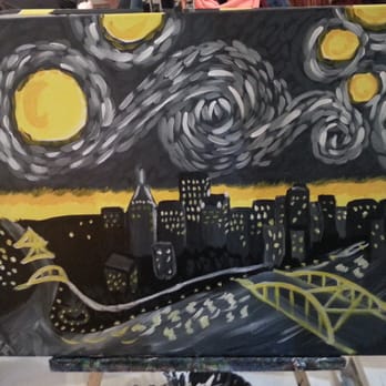 Painting with a Twist - This was my end result. For someone who has never painted before and is not very artistic, I thought this turned out great! - Art Classes Near Me - Robinson Township, Pennsylvania Painting with a Twist - This was my end result. For someone who has never painted before and is not very artistic, I thought this turned out great! - Art Classes Near Me - Robinson Township, Pennsylvania
