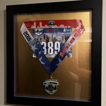 Framed In Time - My half marathon number and medal. - Art Galleries Near Me - Framingham, Massachusetts
