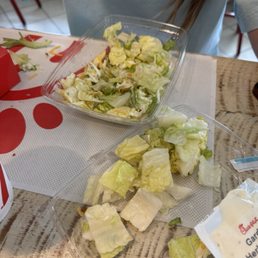 Side salad.   So disappointing.  My daughter couldn't eat it.
