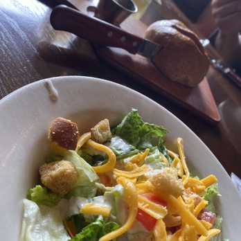 Saltgrass Steak House - Dinner Salad and fresh baked bread - Steakhouses Near Me - Laughlin, Nevada