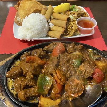 Max's Restaurant - Sizzling Beef Caldereta & Lumpiang Lunch Combo - Filipino Near Me - Bakersfield, California Max's Restaurant - Sizzling Beef Caldereta & Lumpiang Lunch Combo - Filipino Near Me - Bakersfield, California