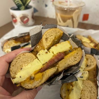 Tali's Bagels and Schmear - The S.E.C. - sausage, egg, cheese - Bagels Near Me - Kailua, Hawaii