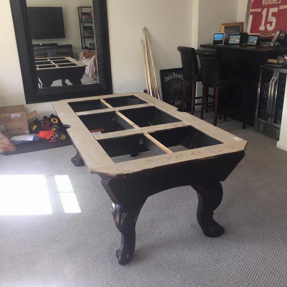 EZ Billiards - Pics during installation - Pool & Billiards Near Me - Santa Clarita, California EZ Billiards - Pics during installation - Pool & Billiards Near Me - Santa Clarita, California