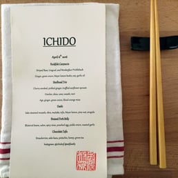 Menu of the day Menu of the day