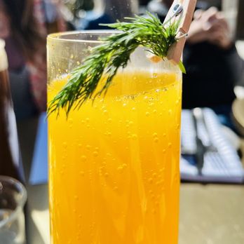 Krasi - Mango mimosa - Mediterranean Near Me - Boston, Massachusetts Krasi - Mango mimosa - Mediterranean Near Me - Boston, Massachusetts