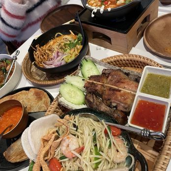 Nok’s Kitchen - Papaya and Vermicelli Salad, BBQ Mix Plate - Laotian Near Me - Westminster, California Nok’s Kitchen - Papaya and Vermicelli Salad, BBQ Mix Plate - Laotian Near Me - Westminster, California
