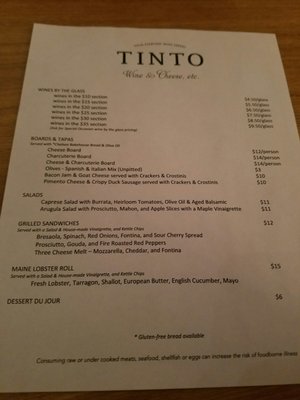 Menu photo 3 Tinto Wine and Cheese - Chesapeake Chesapeake, VA