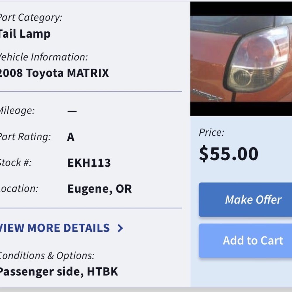 B & R Auto Wrecking - NOT THE BLACK TAIL LIGHTS THAT I HAD ORIGINALLY PAID FOR. WHY? - Auto Parts & Supplies Near Me - Eugene, Oregon B & R Auto Wrecking - NOT THE BLACK TAIL LIGHTS THAT I HAD ORIGINALLY PAID FOR. WHY? - Auto Parts & Supplies Near Me - Eugene, Oregon