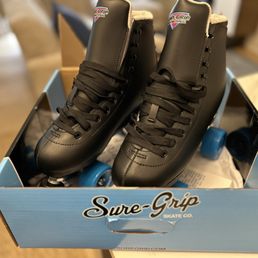 I got fitted for new skates, and I went with these. Really comfy. I got them with outdoor wheels.