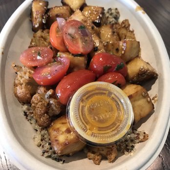 Bolay - My bowl-quinoa, tofu,cauliflower. I know, very brown, but it was good. - New American Near Me - Boca Raton, Florida