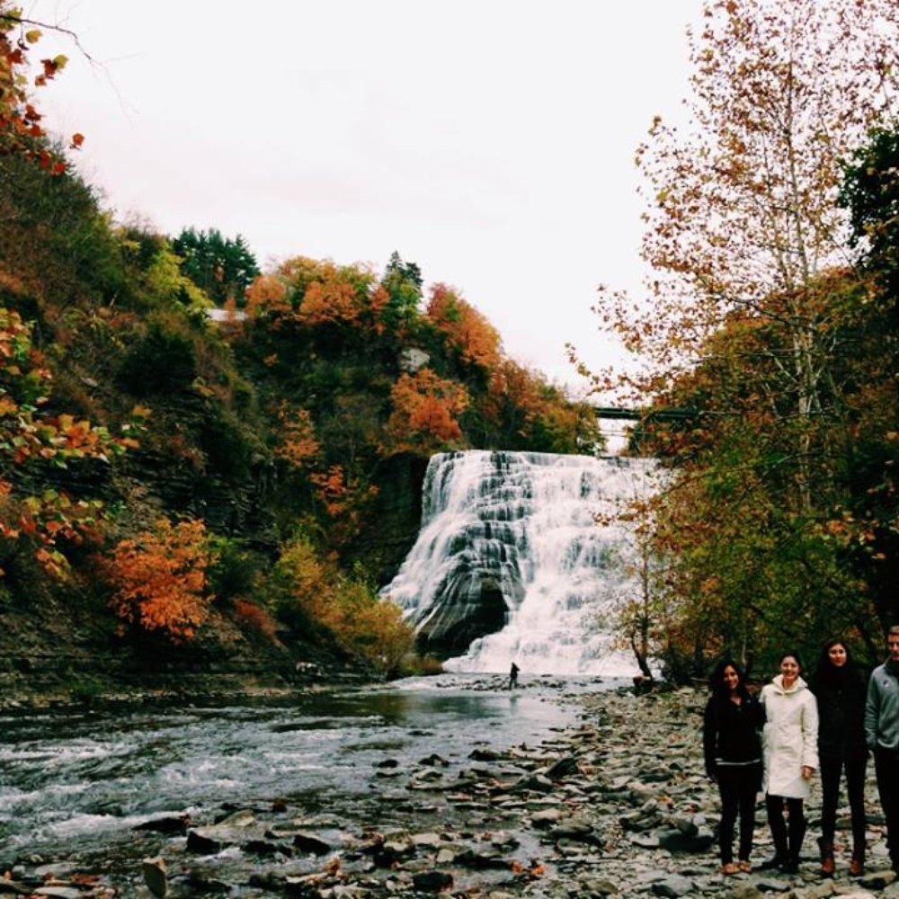 Ithaca Falls - The falls in the fall - Hiking Near Me