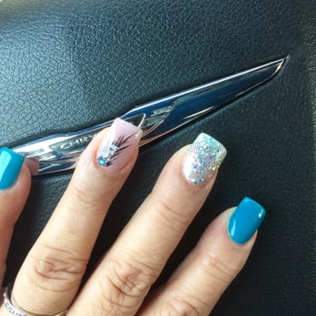 T & T Nails - Thank you once again Amy for an awesome job #teal#green#nude#silver#glitter# - Nail Salons Near Me - Atascadero, California T & T Nails - Thank you once again Amy for an awesome job #teal#green#nude#silver#glitter# - Nail Salons Near Me - Atascadero, California