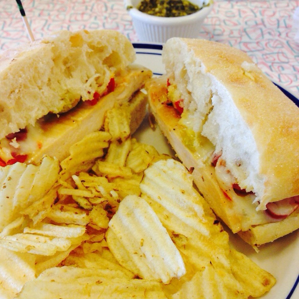 Johnnys Diner - Pesto chicken w/cherry peppers! - Diners Near Me - Hudson, Ohio Johnnys Diner - Pesto chicken w/cherry peppers! - Diners Near Me - Hudson, Ohio