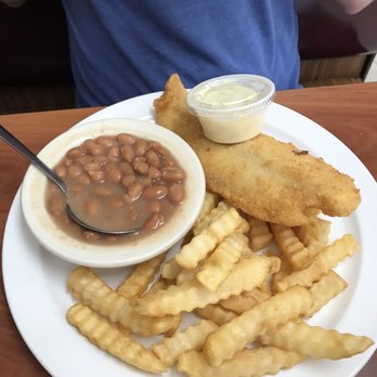 Granny Bee's Restaurant - Fried cod fish, baked beans, French fries (tot around 9$) - American Near Me - Appomattox, Virginia Granny Bee's Restaurant - Fried cod fish, baked beans, French fries (tot around 9$) - American Near Me - Appomattox, Virginia