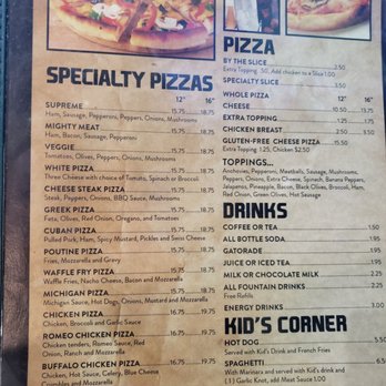 Hobie's Sports Den - Pizza menu - Sports Bars Near Me - Plattsburgh, New York