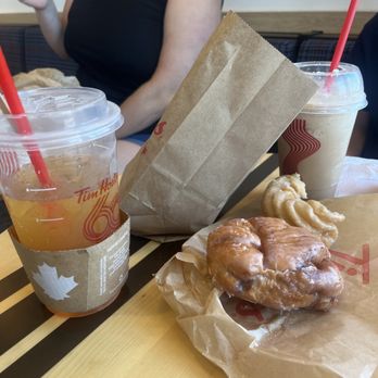 Tim Hortons - Orange Tangerine Refresher Apple Fritter Honey Cruller - Donuts Near Me - Columbus, Georgia Tim Hortons - Orange Tangerine Refresher Apple Fritter Honey Cruller - Donuts Near Me - Columbus, Georgia