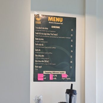Bun Bo Hue O Nom - drink menu - Vietnamese Near Me - North York, Ontario Bun Bo Hue O Nom - drink menu - Vietnamese Near Me - North York, Ontario