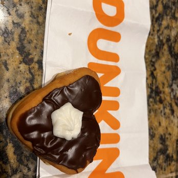 Dunkin' -  a chocolate donut on a napkin - Donuts Near Me - Ormond Beach, Florida