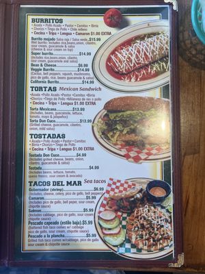 Menu photo 4 Fonda Don Cuco La Verne, CA Menu photo 4 Fonda Don Cuco La Verne, CA