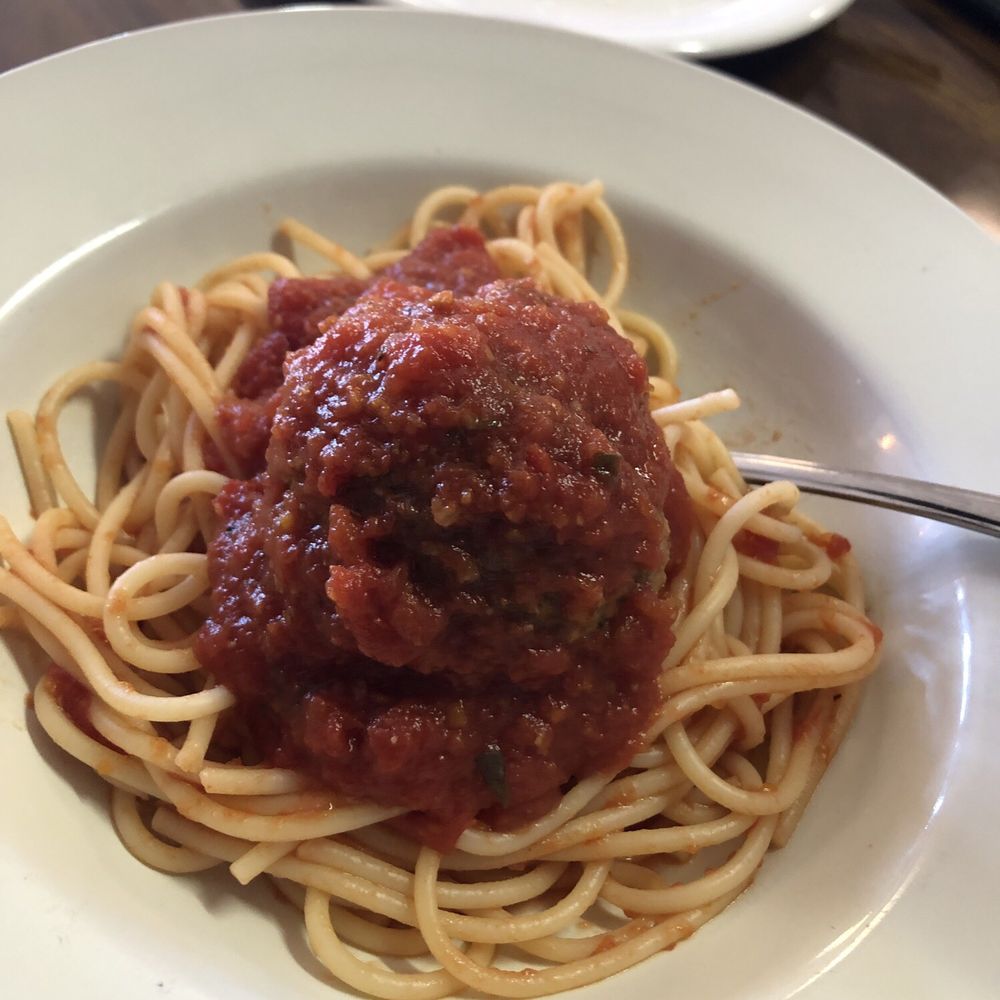 Rapone Brick Oven - Spaghetti with meatball - Pizza Near Me - North Myrtle Beach, South Carolina Rapone Brick Oven - Spaghetti with meatball - Pizza Near Me - North Myrtle Beach, South Carolina