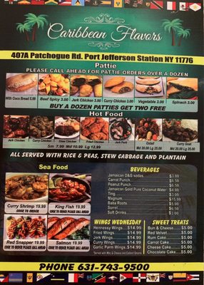 Menu photo 1 Caribbean Flavors Port Jefferson Station, NY Menu photo 1 Caribbean Flavors Port Jefferson Station, NY