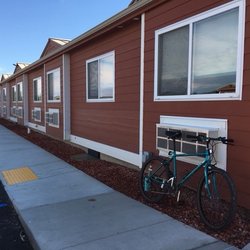 Elkhorn Quarters - Exterior: Notice family rooms are double the size of singles, see AC placement