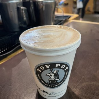 Top Pot Doughnuts - Ovaltine Latte - 8 oz. - Bakeries Near Me - Seattle, Washington