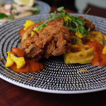 Beatnik On The River - Fried chicken and waffles. - Cocktail Bars Near Me - Chicago, Illinois Beatnik On The River - Fried chicken and waffles. - Cocktail Bars Near Me - Chicago, Illinois