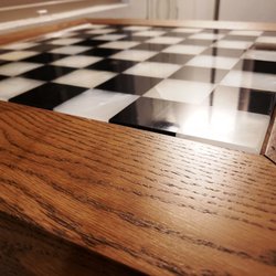 Drevo Woodworking - White oak custom chess table