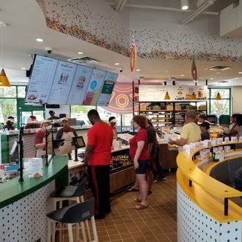 Krispy Kreme - Not as busy as opening day yesterday, but still hopping! - Donuts Near Me - Concord, North Carolina Krispy Kreme - Not as busy as opening day yesterday, but still hopping! - Donuts Near Me - Concord, North Carolina