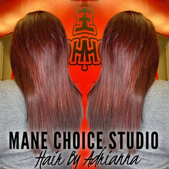 Mane Choice Studios - Went in and highlighted the box color color she had on previously then applied a customized Red just for her. - Hair Stylists Near Me - Tyler, Texas Mane Choice Studios - Went in and highlighted the box color color she had on previously then applied a customized Red just for her. - Hair Stylists Near Me - Tyler, Texas