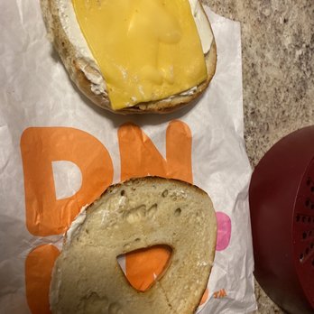 Dunkin' - a bagel with cheese and an egg - Donuts Near Me - Levittown, Pennsylvania Dunkin' - a bagel with cheese and an egg - Donuts Near Me - Levittown, Pennsylvania