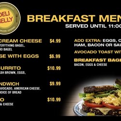 Deli Belly - Breakfast Menu
