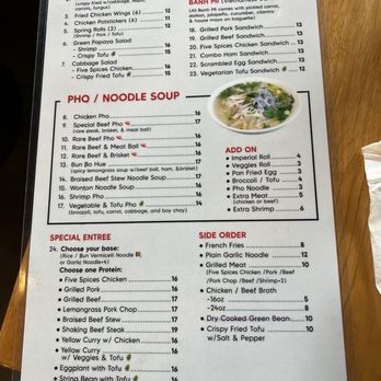 Pho Star - Menu, Page 1 - Vietnamese Near Me - San Francisco, California