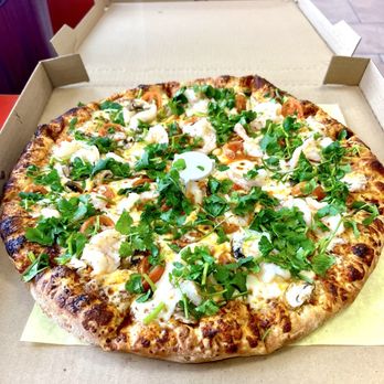 Thai Curry Pizza - Tom Yum Shrimp Pizza - Pizza Near Me - Long Beach, California
