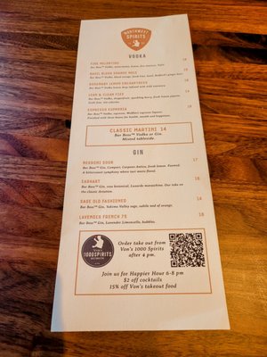 Menu photo 3 Northwest Spirits Woodinville, WA