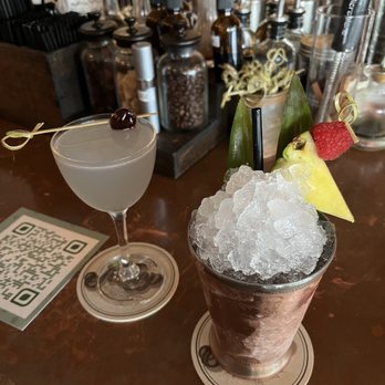 Julep - Aviation (hands down the tables agreed upon favorite cocktail) and the Tepache Julep - Cocktail Bars Near Me - Houston, Texas Julep - Aviation (hands down the tables agreed upon favorite cocktail) and the Tepache Julep - Cocktail Bars Near Me - Houston, Texas