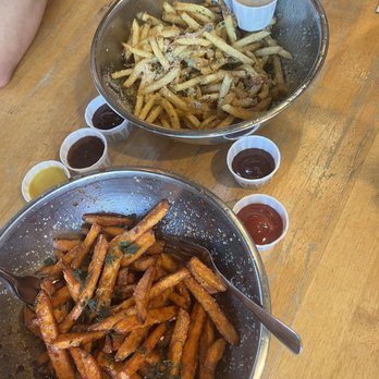 Hopdoddy Burger Bar - Sweet Potato Fries Parmesan Truffle Fries - Burgers Near Me - Houston, Texas Hopdoddy Burger Bar - Sweet Potato Fries Parmesan Truffle Fries - Burgers Near Me - Houston, Texas
